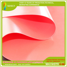 Lona recubierta de PVC de color rojo sobre pedido